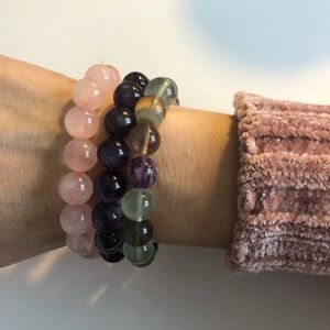 🆕Set of 3 Real Stones Bracelets